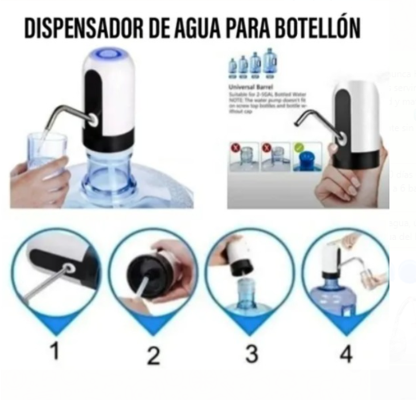 Dispensador Automatico De Agua Para Botellon Recargable