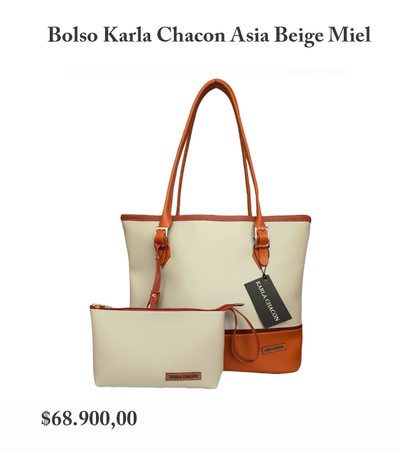 Bolso Karla Chacon Asia Beige Miel