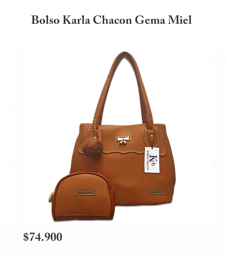 Bolso Karla Chacon Gema Miel