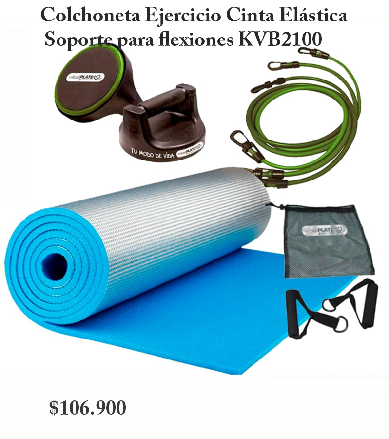 Colchoneta Ejercicio Cinta Elástica Soporte para flexiones KVB2100