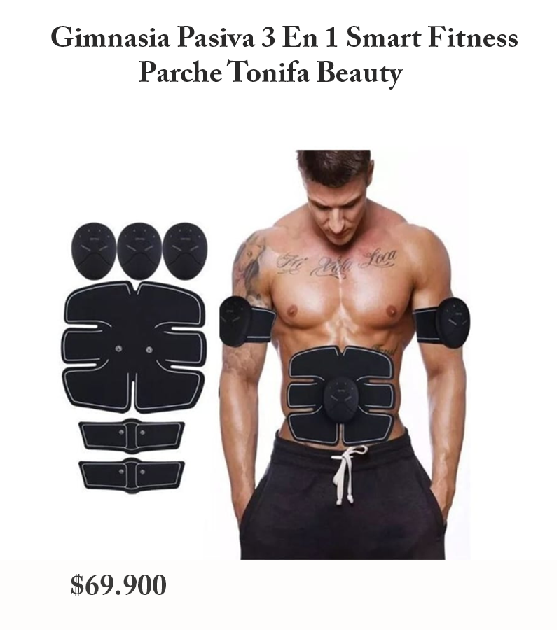 Gimnasia Pasiva 3 En 1 Smart Fitness Parche Tonifa Beauty