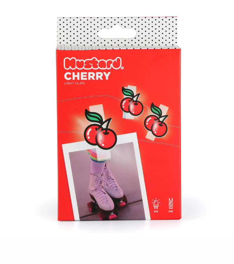 Clips de luz cereza