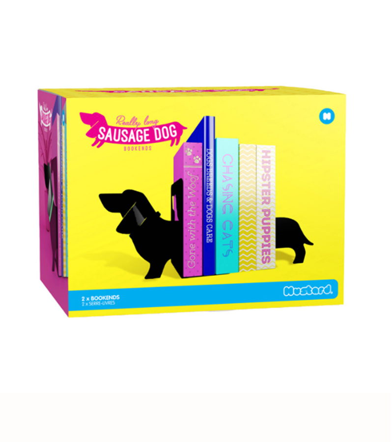 SUJETA LIBROS PERRO SALCHICHA