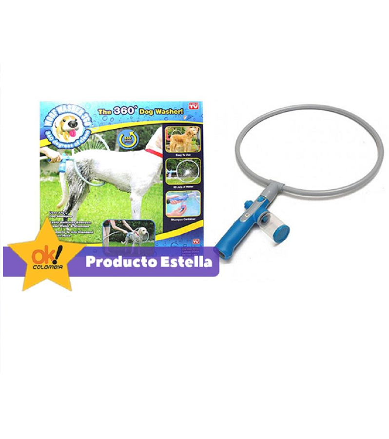 DUCHA PARA MASCOTAS GRIS