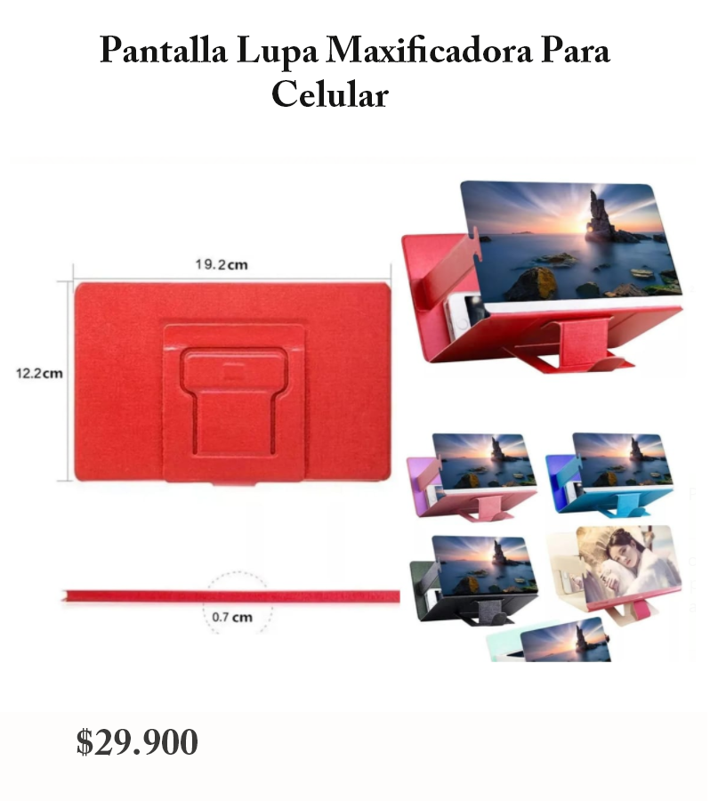 Pantalla Lupa Maxificadora Para Celular